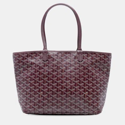 Pre-owned Goyard Ine Artois Pm In Red