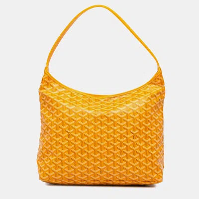 Pre-owned Goyard Ine Boheme Hobo In Yellow
