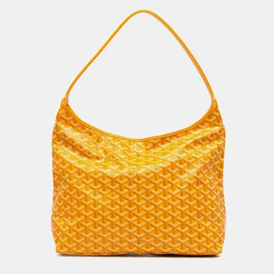 Pre-owned Goyard Ine Boheme Hobo In Yellow