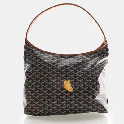 Pre-owned Goyard Ine Boheme Pm In Brown