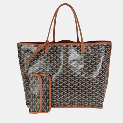 Pre-owned Goyard Ine Canvas Anjou Gm In Gold