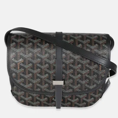 Pre-owned Goyard Ine Canvas Belvedere Pm In Black