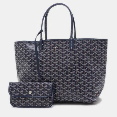 Pre-owned Goyard Ine Canvas Navy In Blue