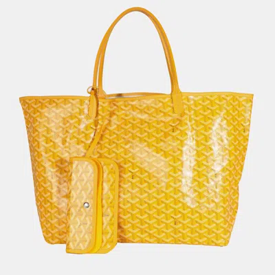Pre-owned Goyard Ine Canvas Saint Louis Gm In Yellow