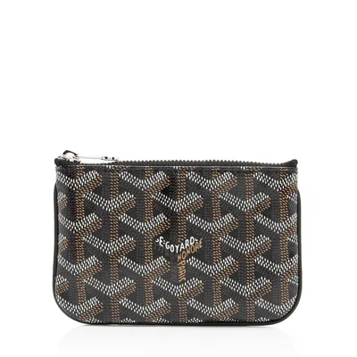 Pre-owned Goyard Ine Canvas Senat Mini Key Pouch