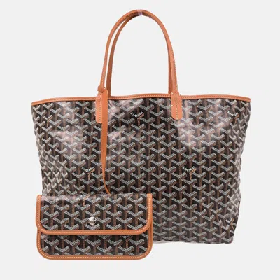 Pre-owned Goyard Ine Canvas Tote Bag In Black