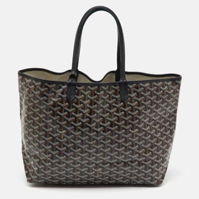 Pre-owned Goyard Ine Coated Canvas And Leather Saint Louis Pm Tote