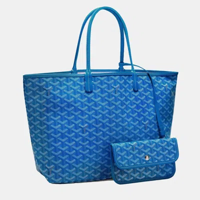 Pre-owned Goyard Ine Coated Canvas And Leather Tote