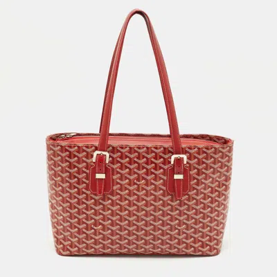 Pre-owned Goyard Ine Coated Canvas Okinawa Pm Tote