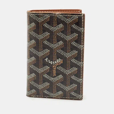 Pre-owned Goyard Ine Coated Canvas Saint Pierre Card Holder