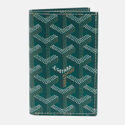Pre-owned Goyard Ine Coated Canvas Saint Pierre Card Holder