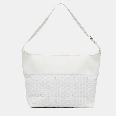 Pre-owned Goyard Ine Grenadine Hobo In White