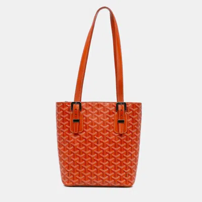 Pre-owned Goyard Ine Marie Galante Pm In Orange