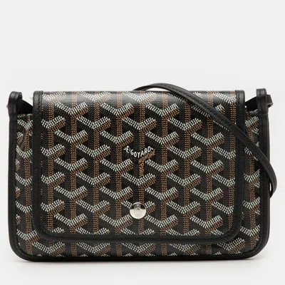 Pre-owned Goyard Ine Plumet Pocket Wallet In Black
