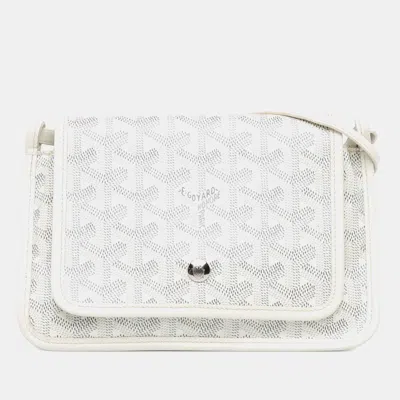Pre-owned Goyard Ine Plumet Pocket Wallet In White