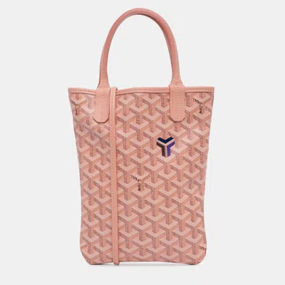 Pre-owned Goyard Ine Poitiers Claire Voie In Pink