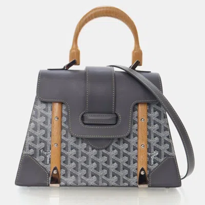 Pre-owned Goyard Ine Saigon Pm In Gray