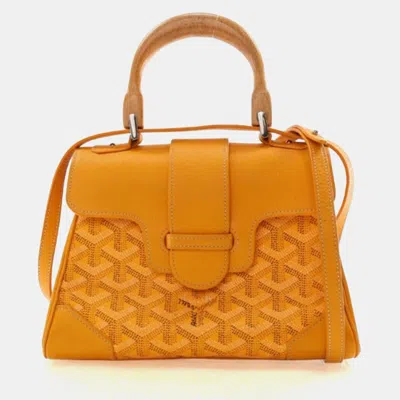 Pre-owned Goyard Ine Saigon Souple Mini In Orange