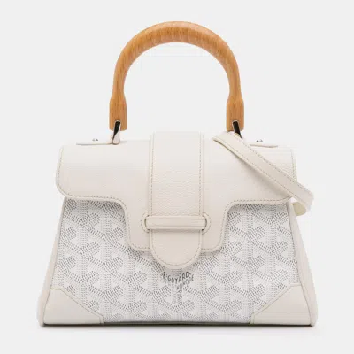 Pre-owned Goyard Ine Saigon Souple In White