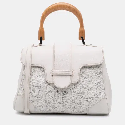 Pre-owned Goyard Ine Saigon Souple In White