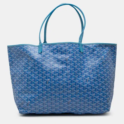Pre-owned Goyard Ine Saint Louis Gm In Blue