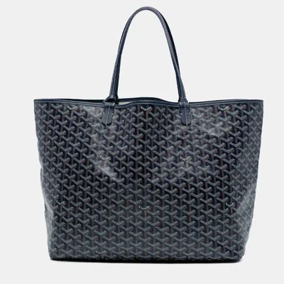 Pre-owned Goyard Ine Saint Louis Gm In Blue