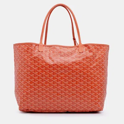 Pre-owned Goyard Ine Saint Louis Gm In Orange
