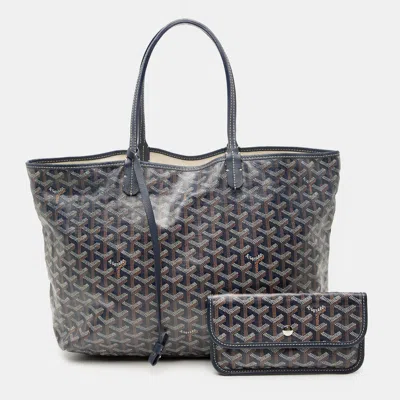 Pre-owned Goyard Ine Saint Louis Pm In Gray