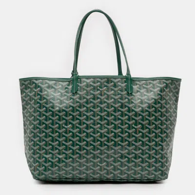 Pre-owned Goyard Ine Saint Louis Pm In Green