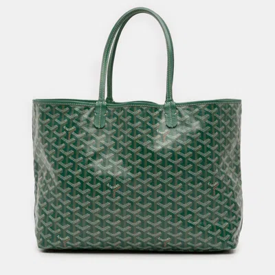 Pre-owned Goyard Ine Saint Louis Pm In Green