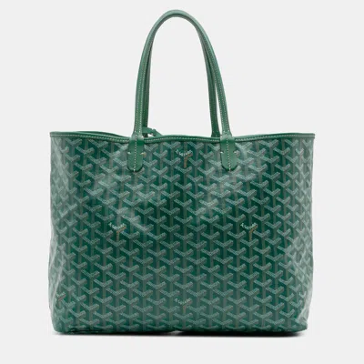 Pre-owned Goyard Ine Saint Louis Pm In Green