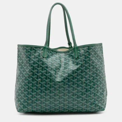 Pre-owned Goyard Ine Saint Louis Pm In Green