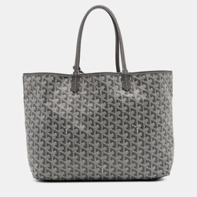 Pre-owned Goyard Ine Saint Louis Tote Bag Pm In Gray