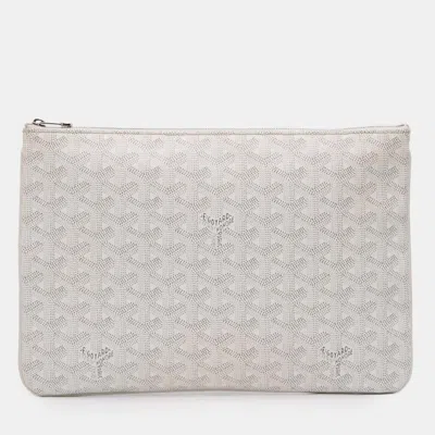 Pre-owned Goyard Ine Senat Mm In White