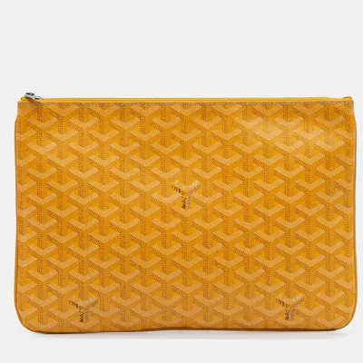 Pre-owned Goyard Ine Senat Mm In Yellow