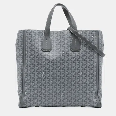 Pre-owned Goyard Ine Voltaire Coated Canvas Bag In Gray