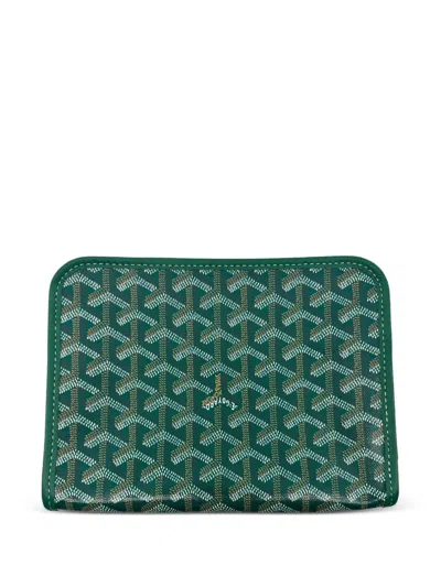 Pre-owned Goyard Jouvence Make Up Bag Bag In Green