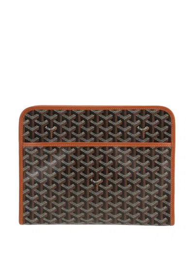 Pre-owned Goyard Jouvence Toiletry Bag In Brown