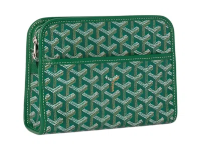 Pre-owned Goyard Jouvence Toiletry Bag Pm In Green