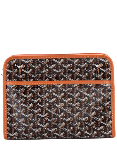 Pre-owned Goyard Jouvence Toiletry Pouch Coated Canvas Mm (authentic Pre-loved)
