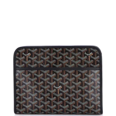 Goyard Jouvence Toiletry Pouch Coated Canvas Mm In Black