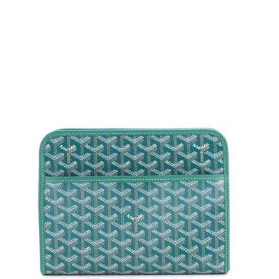 Goyard Jouvence Toiletry Pouch Coated Canvas Mm In Green