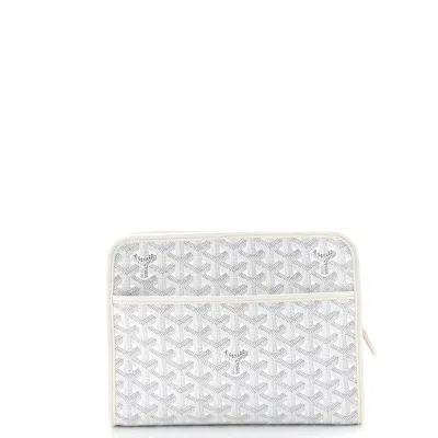 Goyard Jouvence Toiletry Pouch Coated Canvas Mm In White