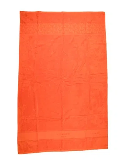 Pre-owned Goyard La Plage Towel In Orange