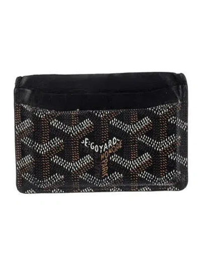 Pre-owned Goyard Leather Printed Card Holder In Multi
