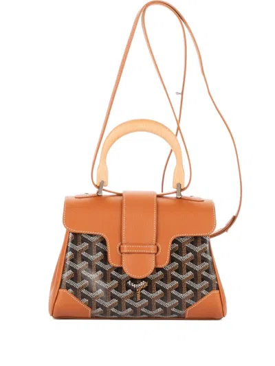 Pre-owned Goyard Leather Shoulder Bag In Black