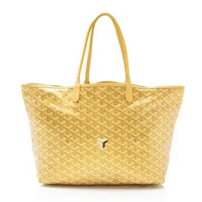 Pre-owned Goyard Leather St. Louis Pm In Gold