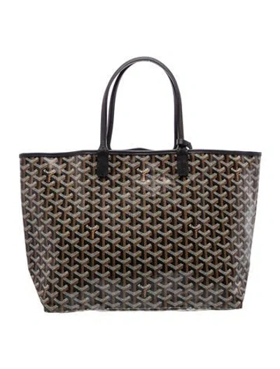 Pre-owned Goyard Leather St.louis Pm In Multi