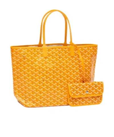 Pre-owned Goyard Logo Detail Handbag In Yellow