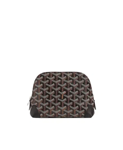 Goyard Logo Makeup Bag In Black